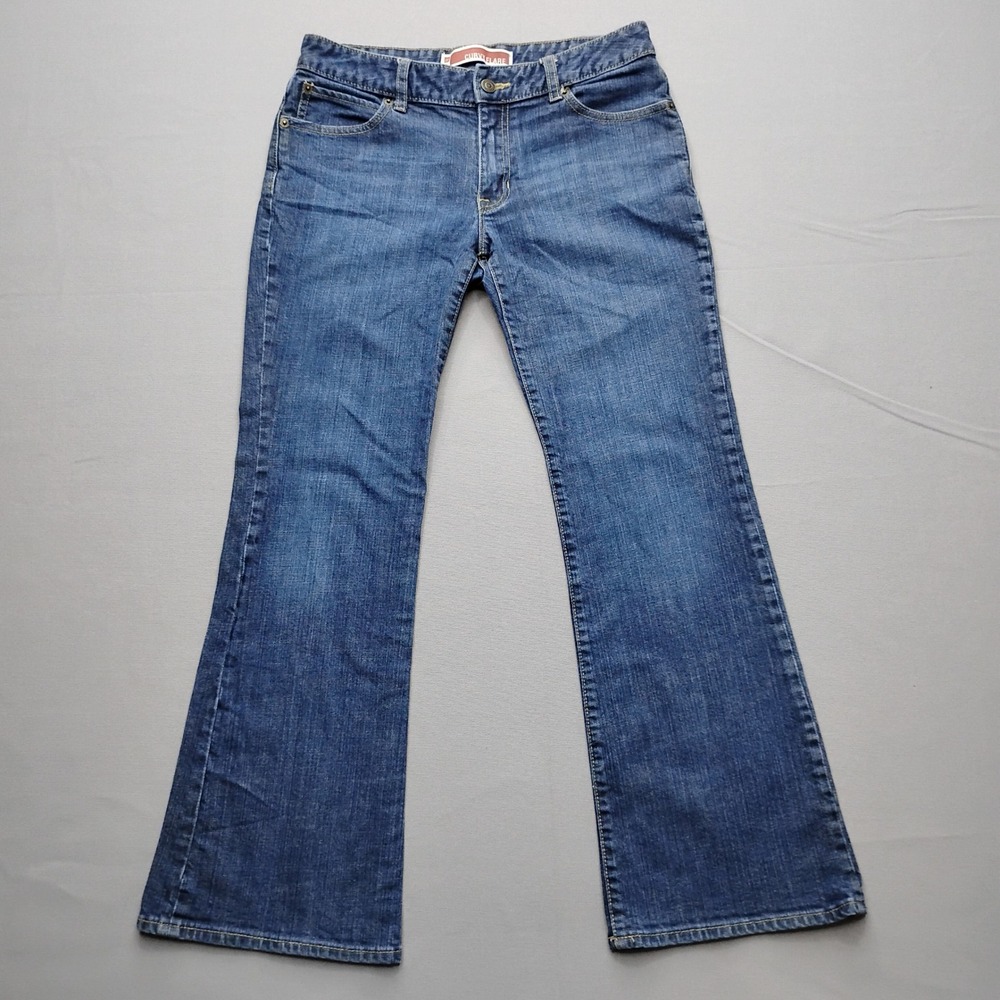 Gap Curvy Flare Jeans Womens 8 Medium Wash Denim Mid Rise‎ Blue